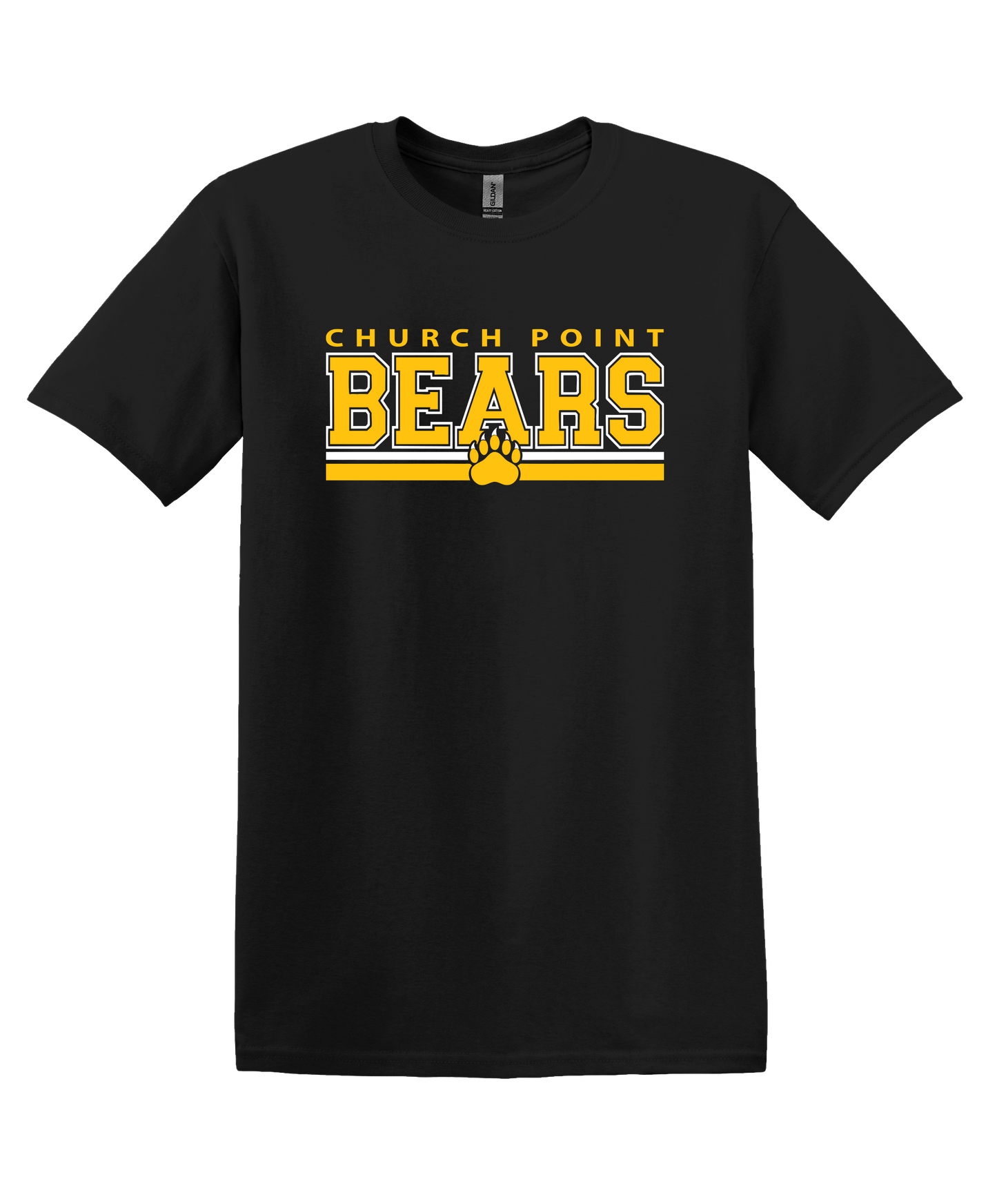 Bears Design 39 Cotton Tee Black
