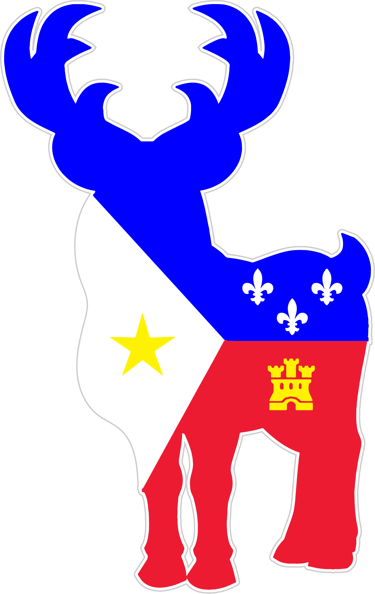 Acadiana Bucks Car Decal