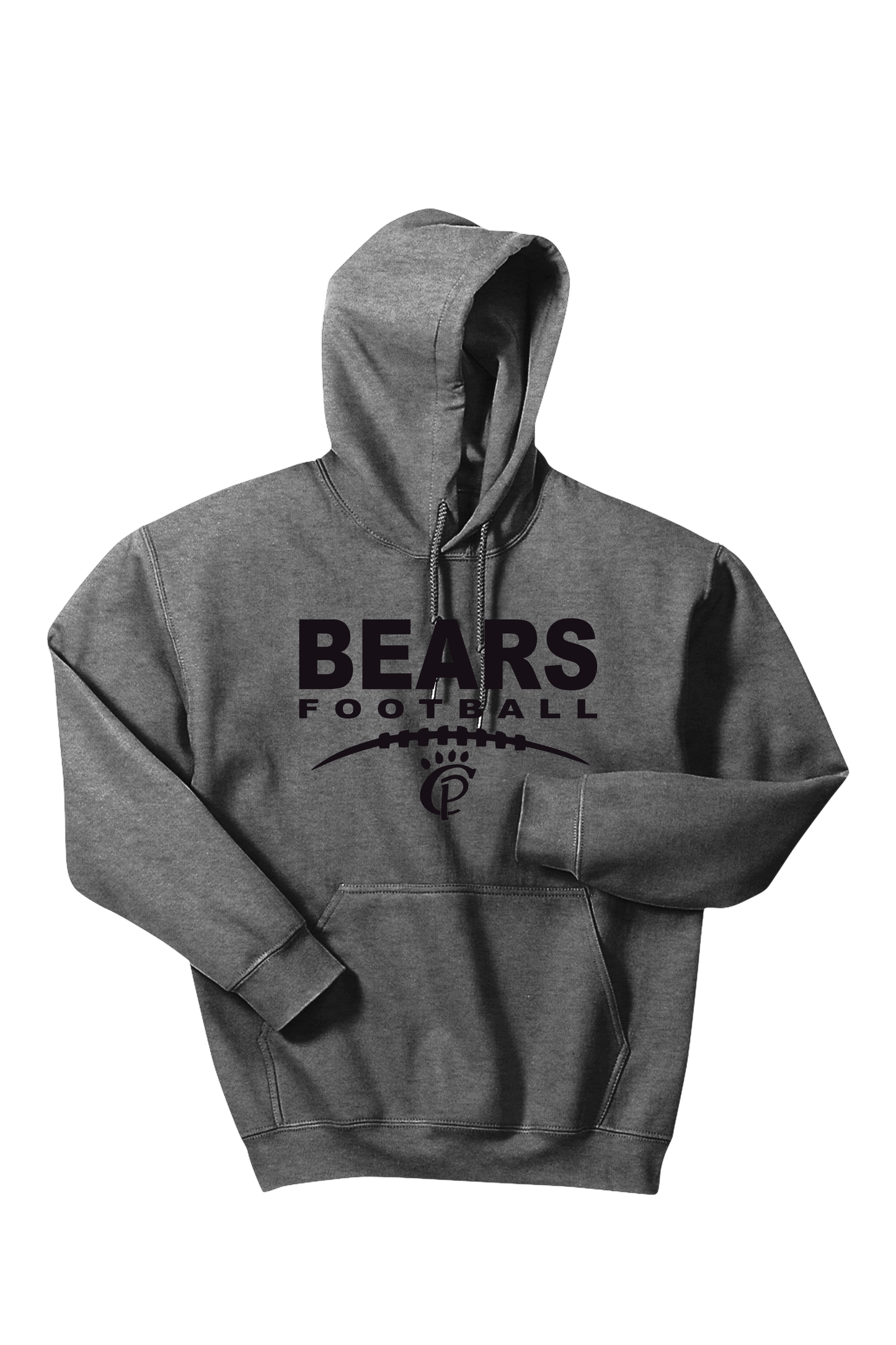 Bears Football Hoodie Grey