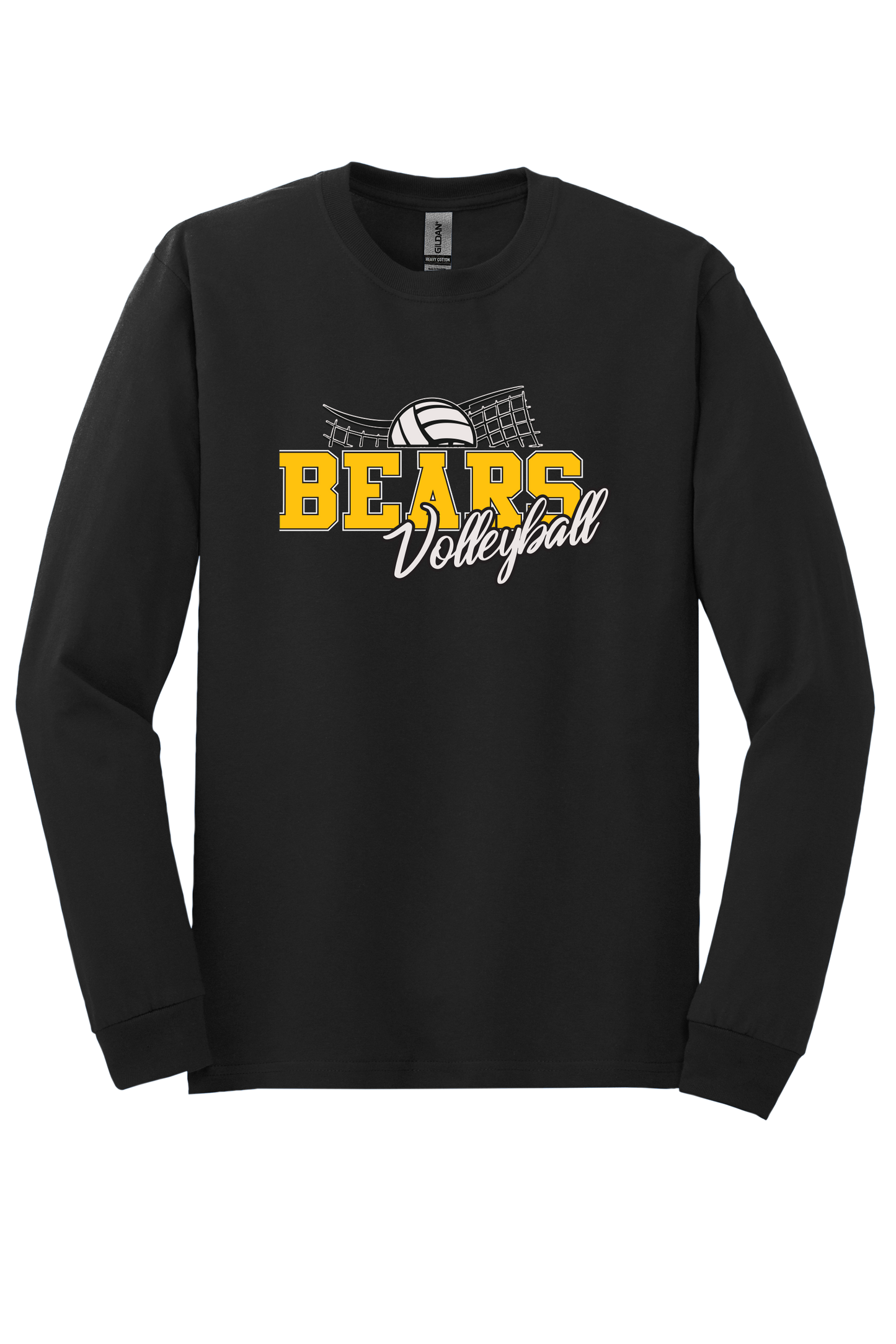Bears Volleyball Design 47 Cotton Long Sleeve