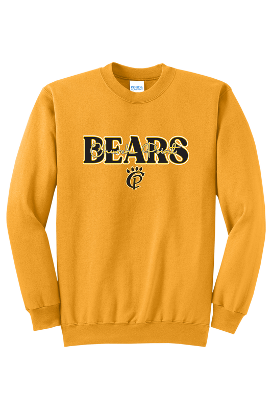 CP Bears Design 40 Sweatshirt Gold