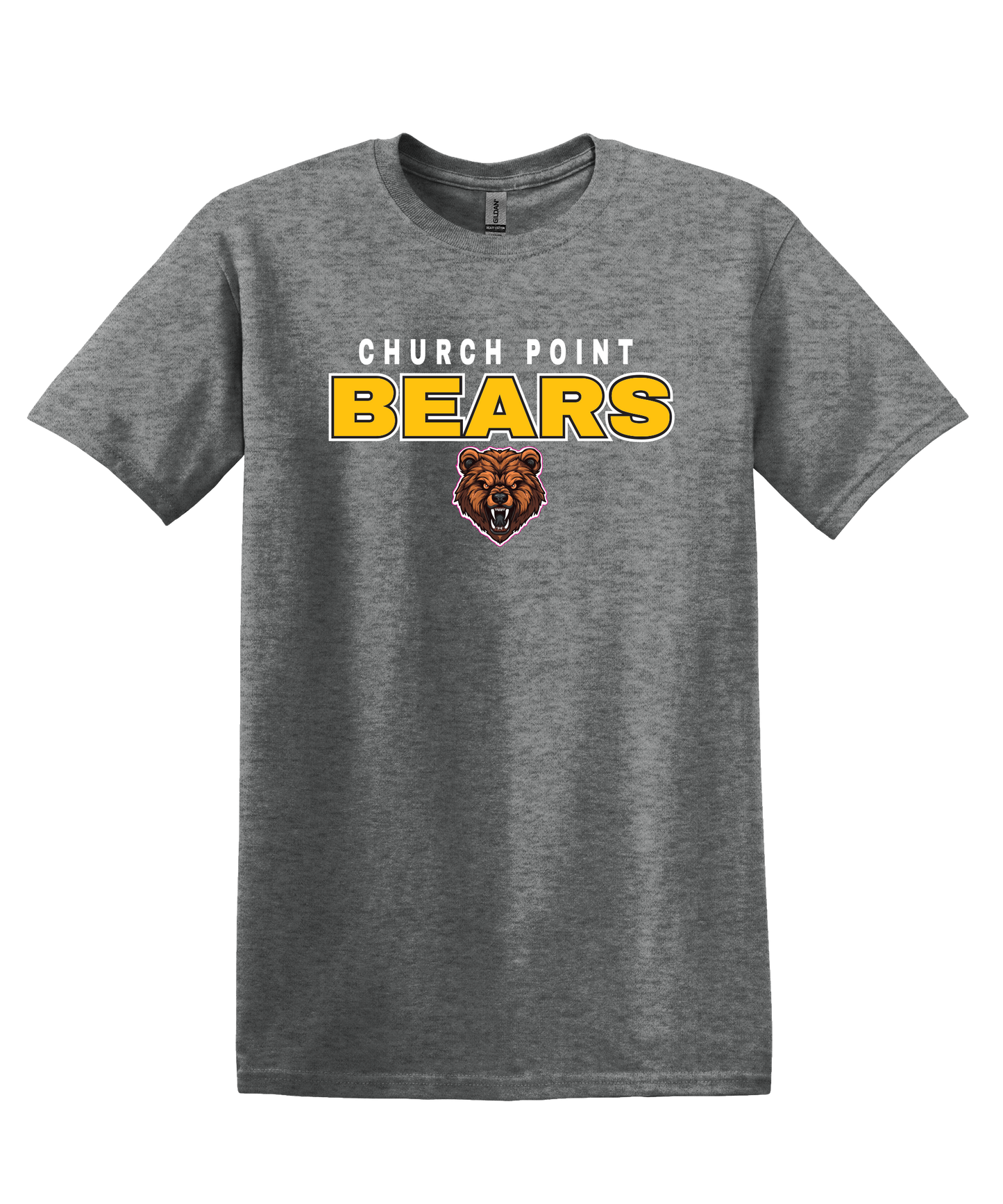 Bears Design 34 Cotton Tee Grey